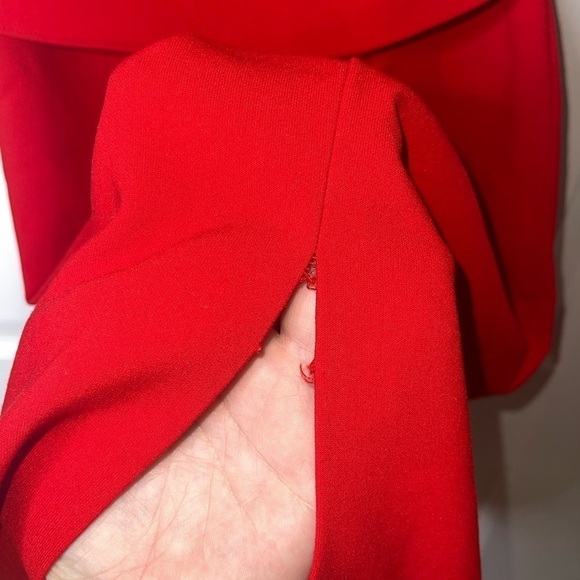 NWT LIKELY x REVOLVE Red Strapless Ruffle Driggs Midi Cocktail Dress 0 valentine - Picture 9 of 10